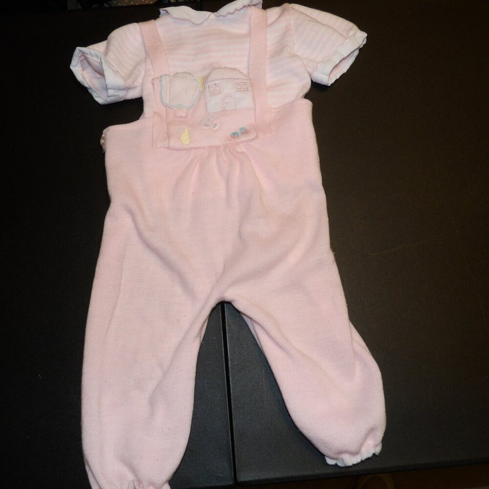 Vintage Friedknit Creations Pink 2 Piece Knit Set with Fruit Embroidery